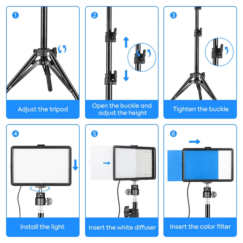 Large Studio LED Light Kit