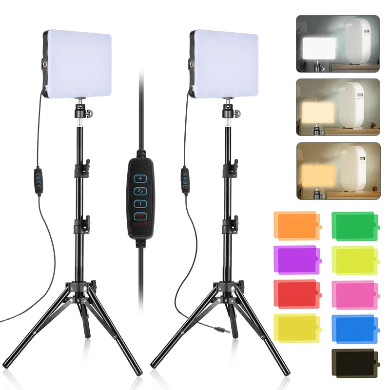 2-Pack USB LED Video Light Kit