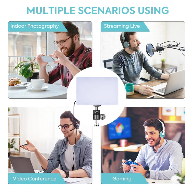 2-Pack USB LED Video Light Kit