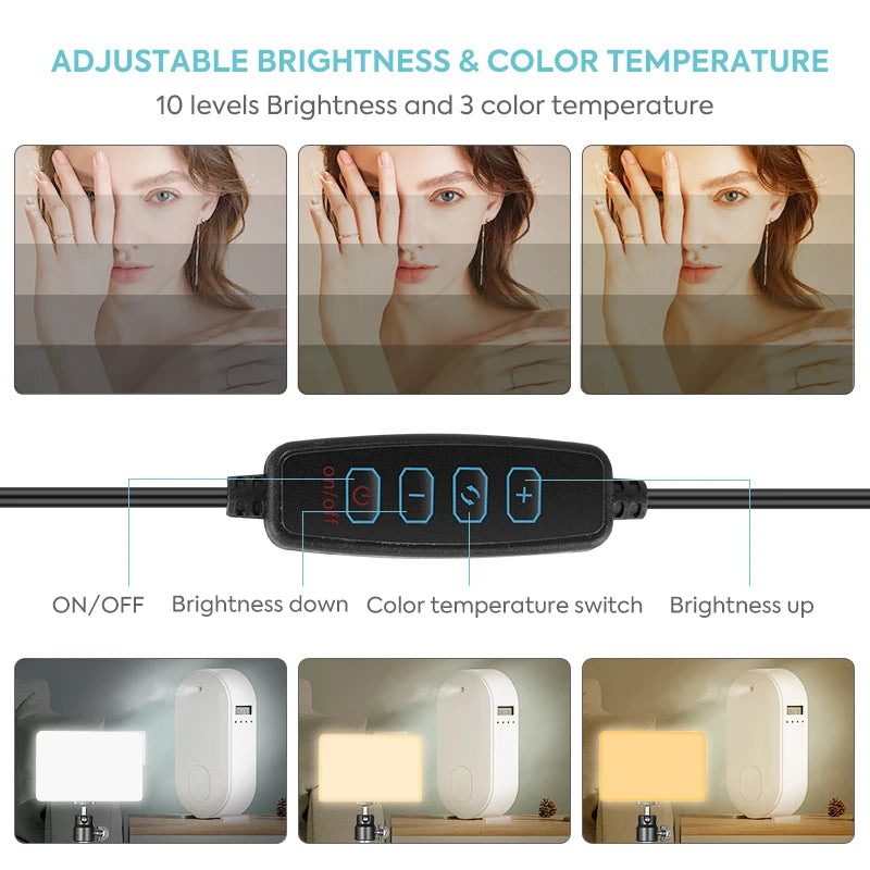2-Pack USB LED Video Light Kit