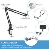 Desk Boom Arm Phone Holder
