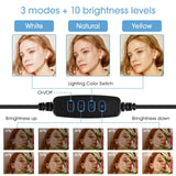 Long arm bracket + 26cm ring light