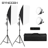 Professional Photography Lighting Studio Light 88W Softbox Kit Continuous-Lighting Soft box 3200-5500K LED Bulbs +2M Light Stand