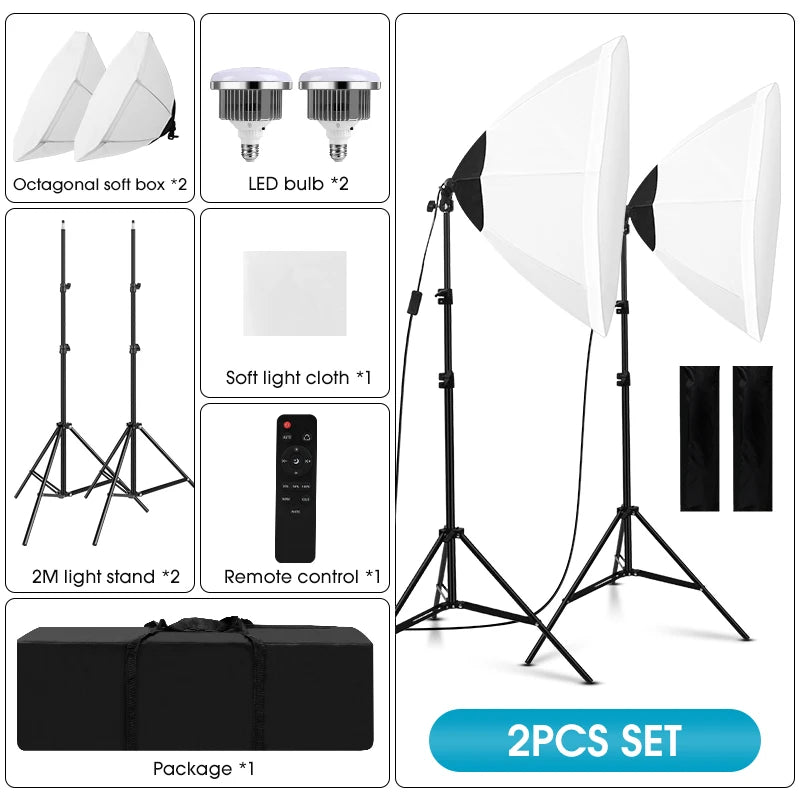 Octabox Softbox Lighting Kit